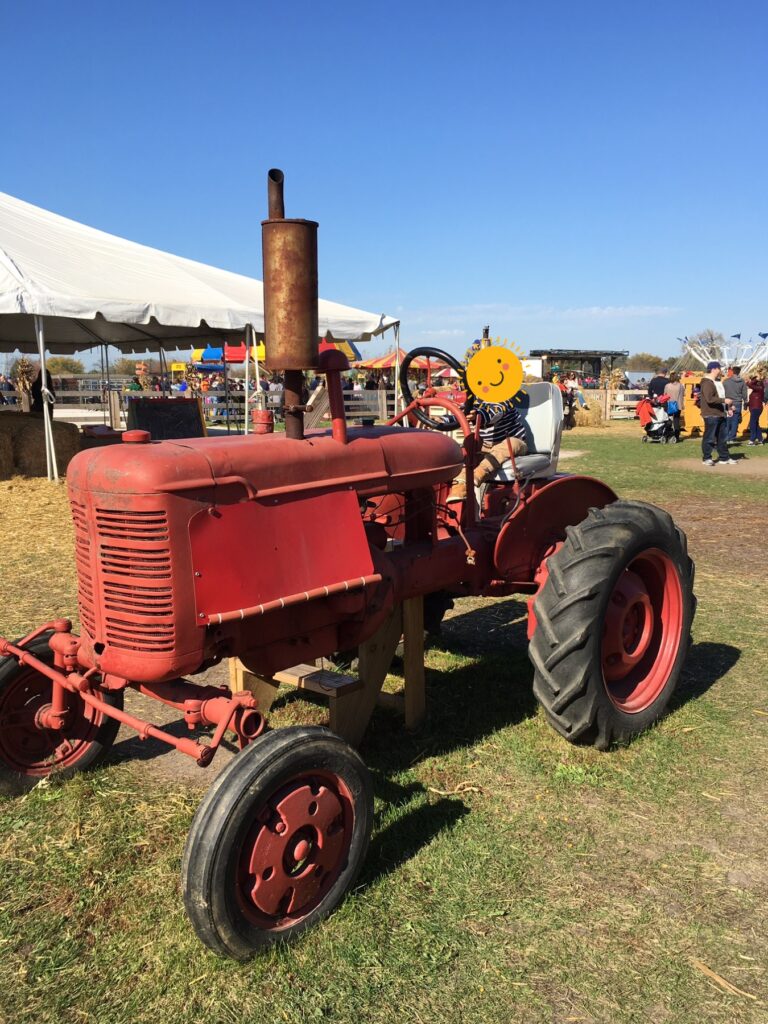 pumpkin patch tractor